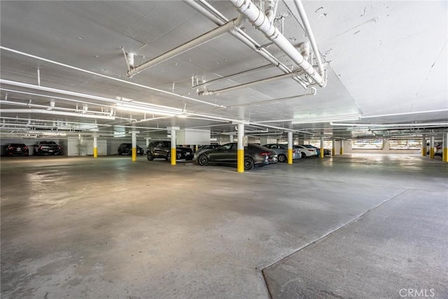 view of parking deck