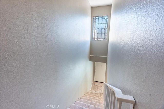 4321 Matilija Ave Unit 14, Sherman Oaks, CA 91423 - stairs featuring a textured wall