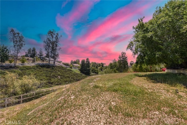 40880 Via, Los Altos, Temecula, CA 92591 - yard at dusk with a view of rural / pastoral area