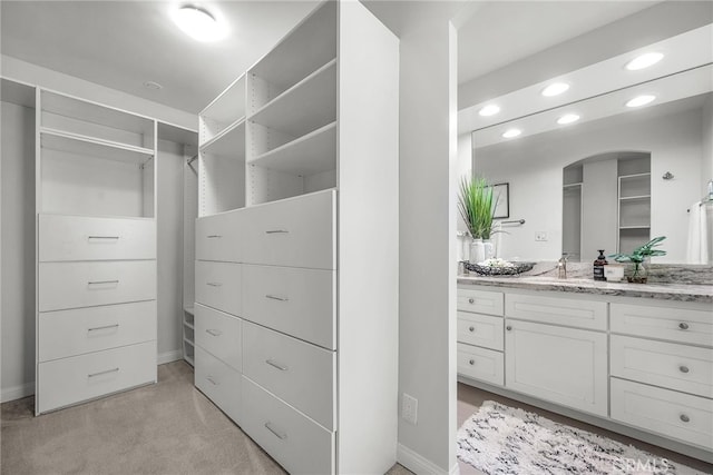 531 Esplanade Unit 714, Redondo Beach, CA 90277 - spacious closet with light carpet and arched walkways