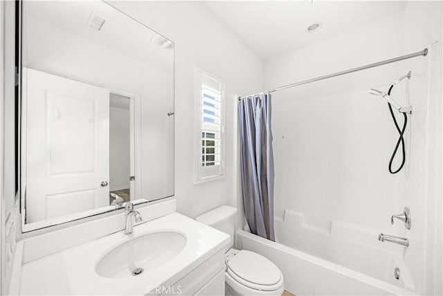 65 Tallowood, Irvine, CA 92620 - full bathroom featuring toilet, shower / tub combo, and vanity