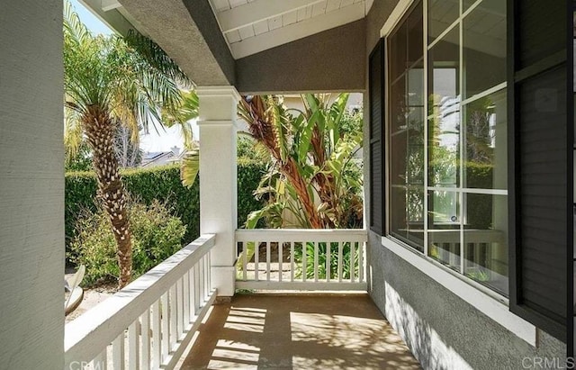 view of balcony