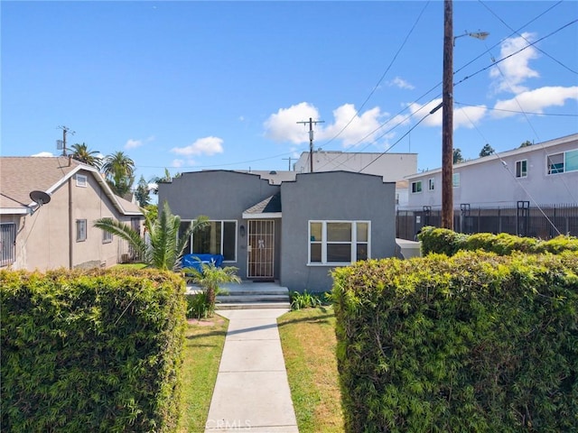 844W 105th St, Los Angeles, CA 90044 - view of front facade featuring stucco siding and fence