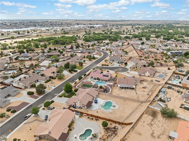 aerial view featuring a residential view