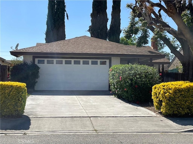 835 Plumwood St, Colton, CA 92324 - ranch-style house featuring fence, an attached garage, driveway, and stucco siding