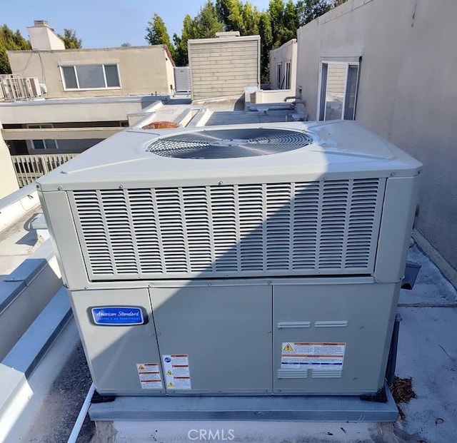 details featuring central AC unit