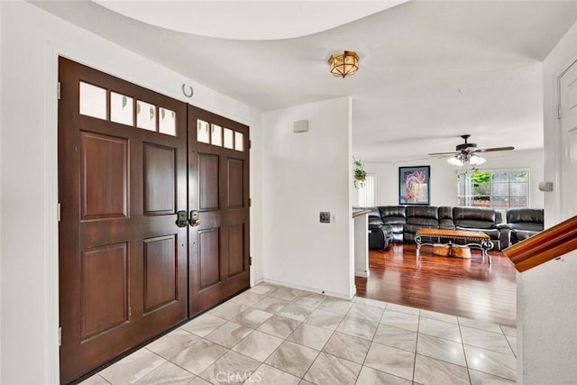 6322 E E W View Dr, Orange, CA 92869 - entryway with a ceiling fan