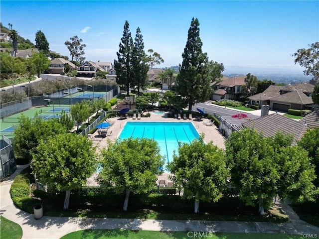 6322 E E W View Dr, Orange, CA 92869 - pool with fence and a residential view