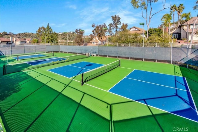 6322 E E W View Dr, Orange, CA 92869 - view of tennis court with community basketball court and fence