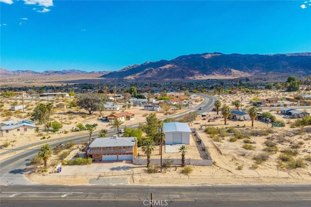 aerial view featuring a mountain view