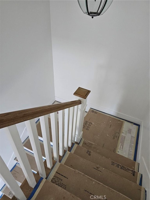 view of staircase