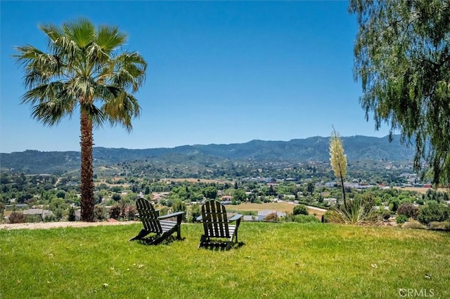 view of mountain background