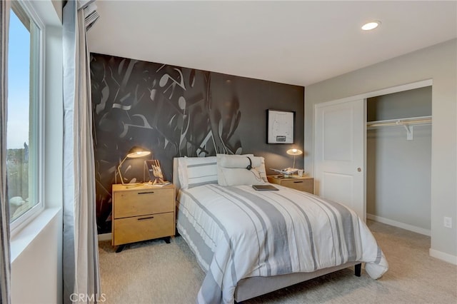30973 Avenida Ramblas, Highland, CA 92346 - carpeted bedroom with recessed lighting, baseboards, and a closet