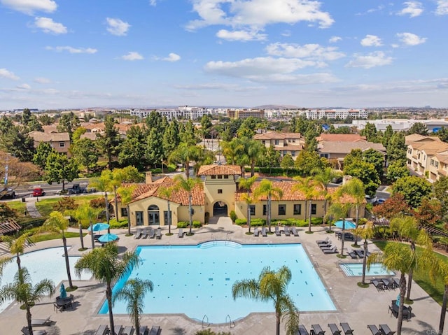 community pool featuring a patio