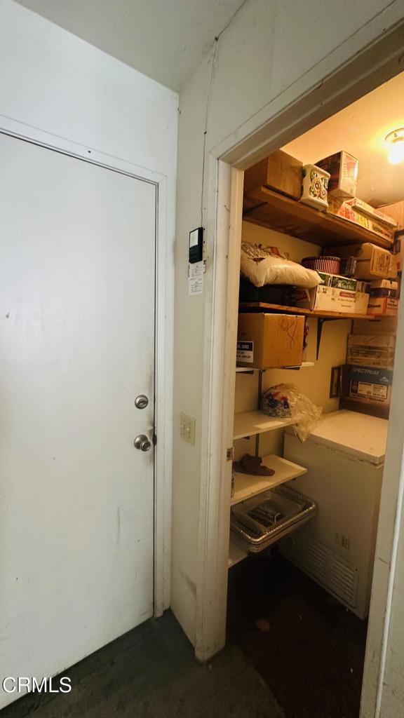 view of storage