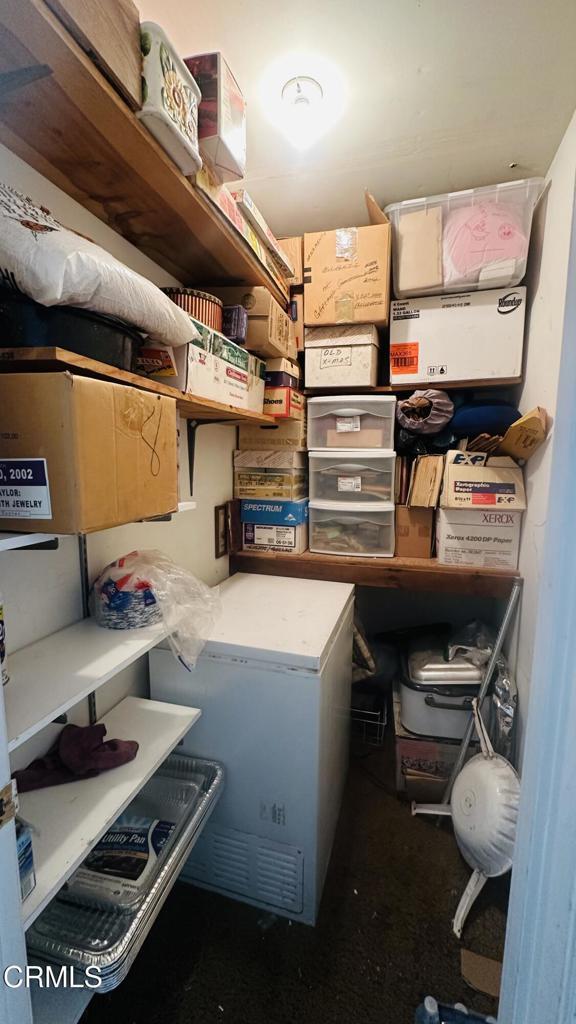 view of storage room
