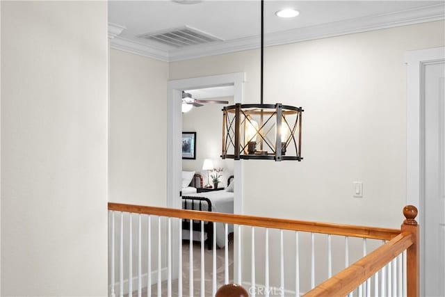 26544 Mahonia Way, Murrieta, CA 92562 - corridor featuring ornamental molding