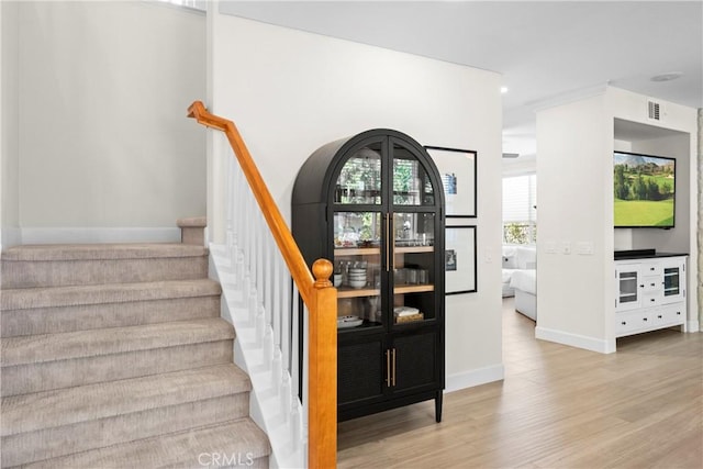 26544 Mahonia Way, Murrieta, CA 92562 - stairs featuring wood finished floors and baseboards