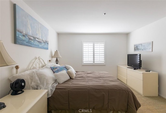 bedroom with carpet floors
