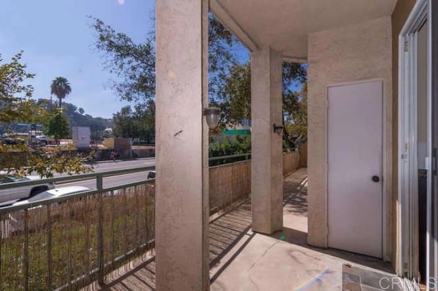 view of balcony