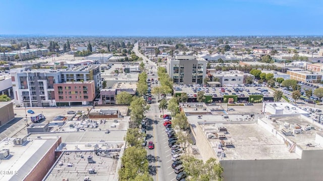 drone / aerial view with a view of city