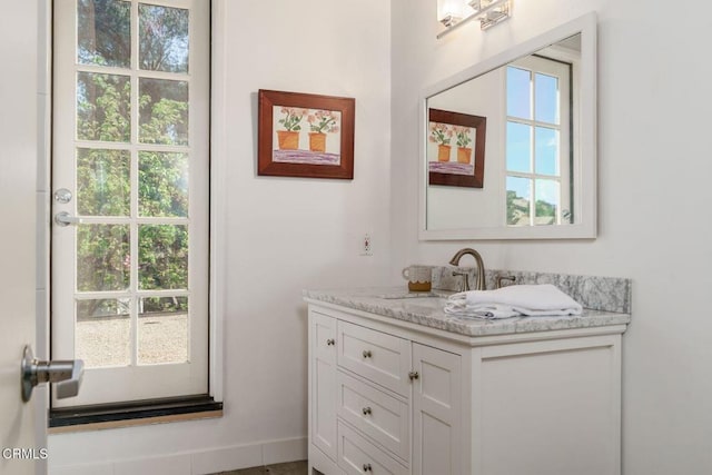 bathroom featuring vanity