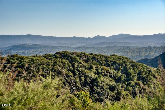 view of mountain background