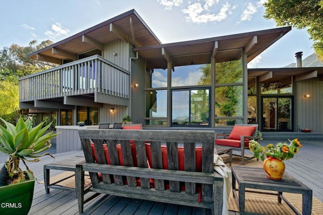view of wooden terrace