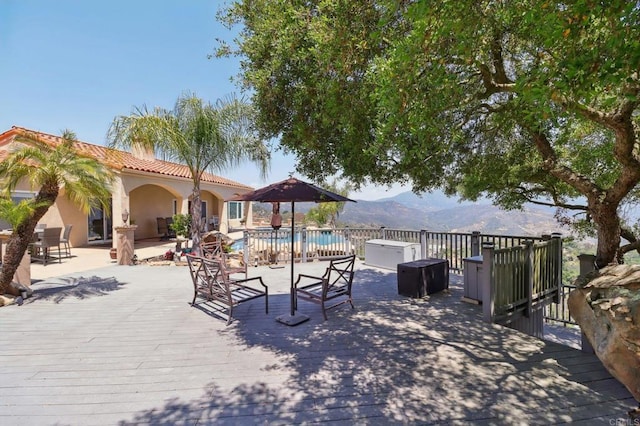 944 Rainbow Crest Rd, Fallbrook, CA 92028 - view of patio with a wooden deck