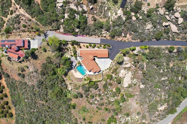 944 Rainbow Crest Rd, Fallbrook, CA 92028 - aerial view of property and surrounding area featuring a pool area