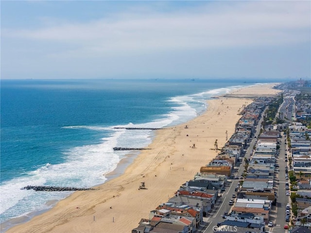 aerial view of unending shoreline