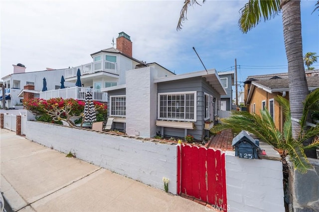 view of front of home