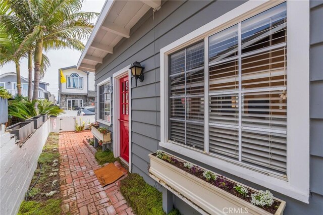 view of property exterior with fence