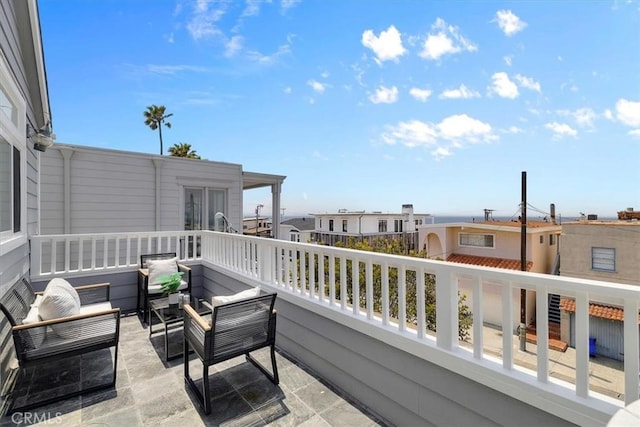 balcony featuring outdoor lounge area