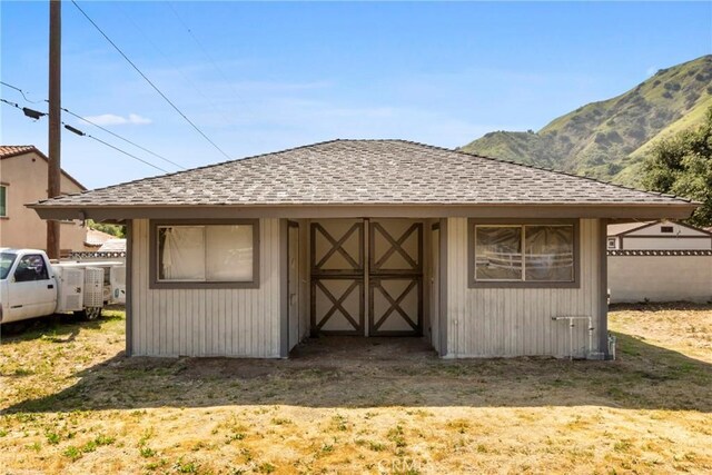 1430 Caballo Ranch Rd, San Dimas, CA 91773 - view of outdoor structure featuring a mountain view