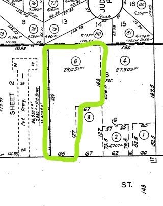 539 E 223rd St, Carson, CA 90745 - map of parcels