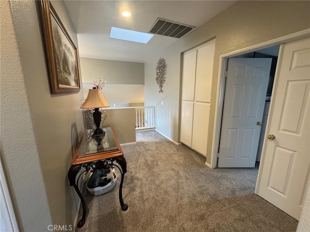 4605 Butterfield Way, Hemet, CA 92544 - hall with a skylight and carpet