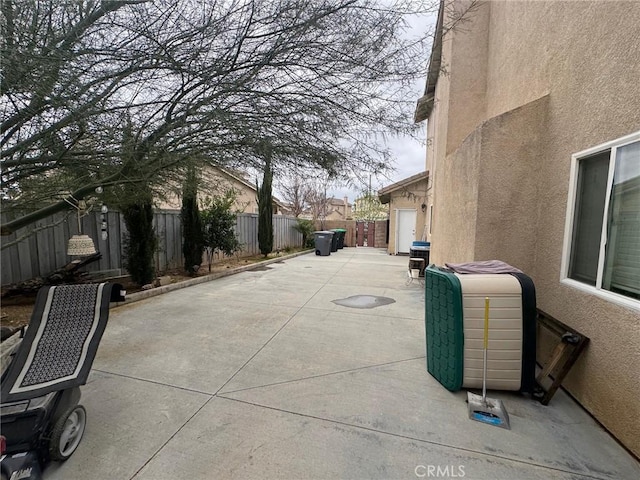 view of patio / terrace featuring a fenced backyard