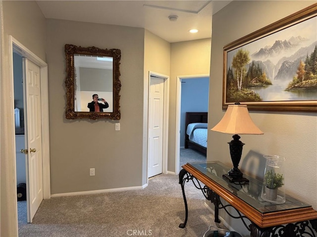 4605 Butterfield Way, Hemet, CA 92544 - hall featuring carpet floors and baseboards