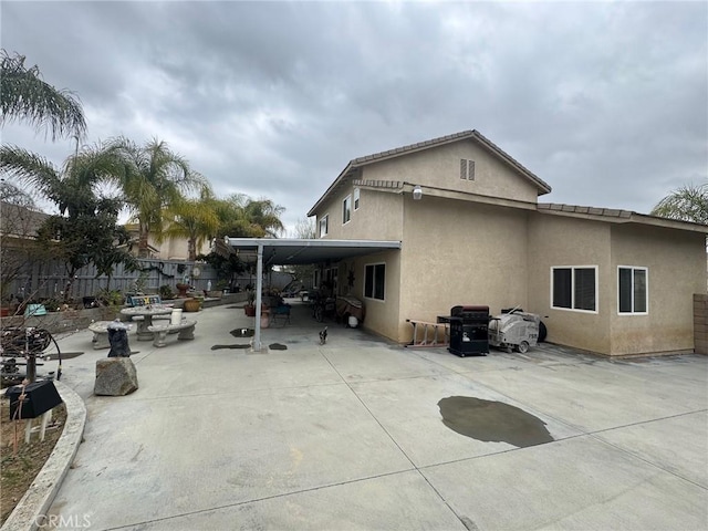 4605 Butterfield Way, Hemet, CA 92544 - rear view of property with a patio and stucco siding