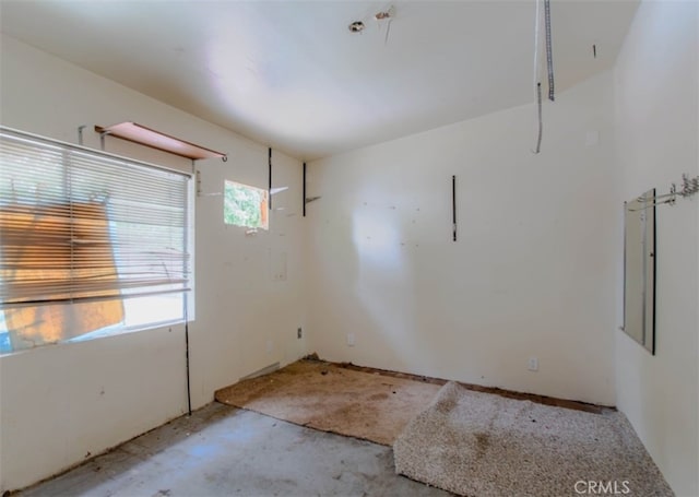 view of spare room