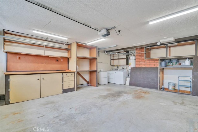 8913 La Dona Ct, Fountain Valley, CA 92708 - garage featuring a garage door opener and independent washer and dryer