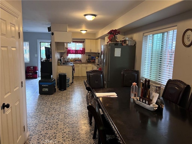 view of dining space