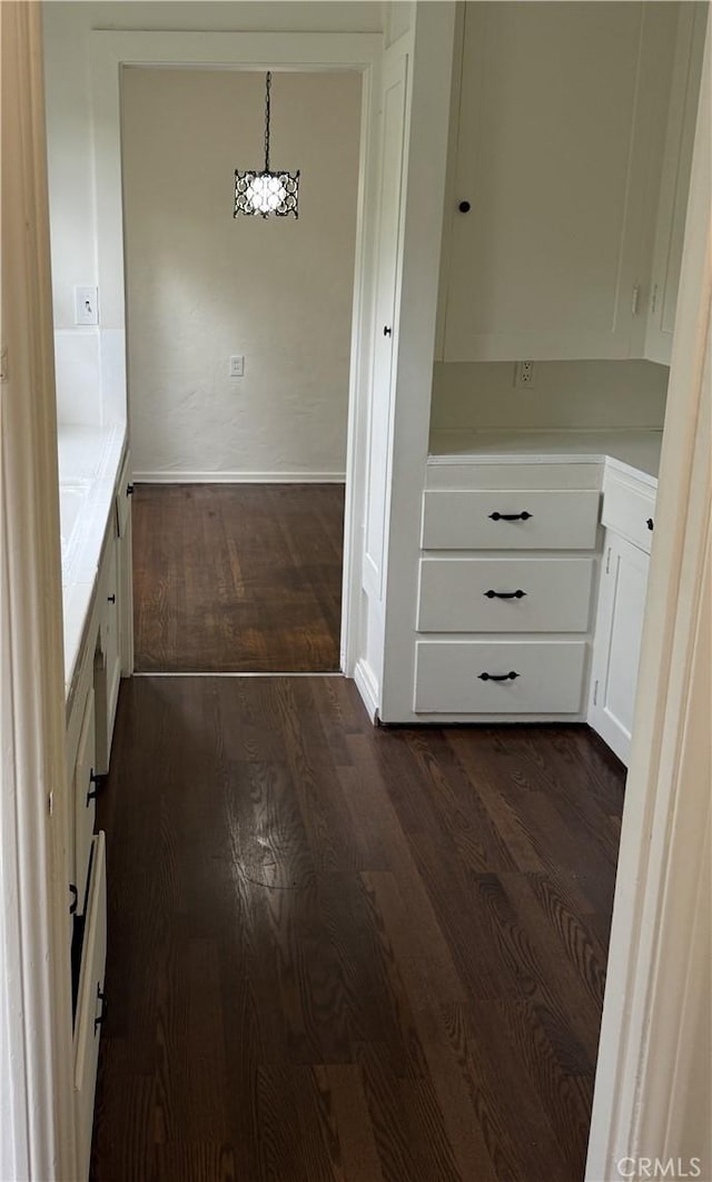 1960 Olive Way, Pasadena, CA 91104 - corridor featuring dark wood-type flooring and baseboards
