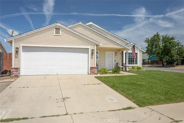 3003 Corinne Ct, Live Oak, CA 95953 - ranch-style house featuring driveway, an attached garage, and brick siding
