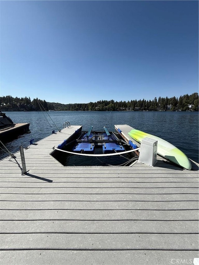 242 Holiday Dr, Lake Arrowhead, CA 92352 - dock area featuring a water view