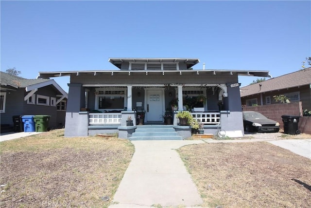 bungalow-style home featuring a porch