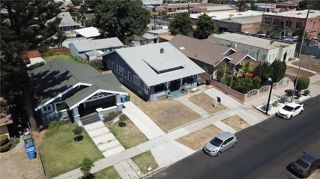 bird's eye view featuring a residential view