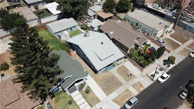 bird's eye view with a residential view