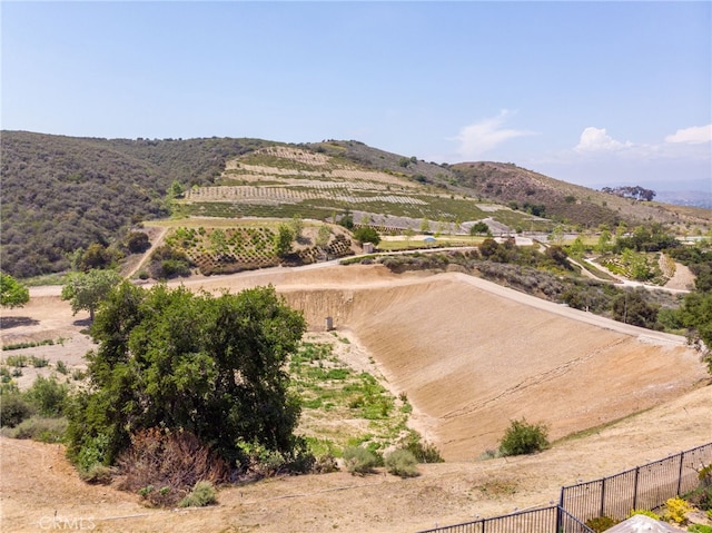 mountain view with a rural view